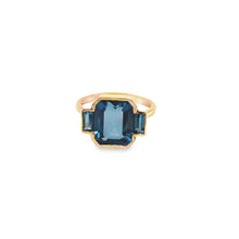 Load image into Gallery viewer, 14kg Bezel Set London Blue Topaz Ring