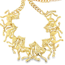 Load image into Gallery viewer, 14kg over Brass Large Horse Collar Necklace