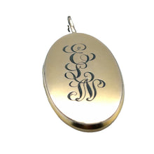 Load image into Gallery viewer, 14k Gold Filled Vintage Oblong Fleur de Lis Locket