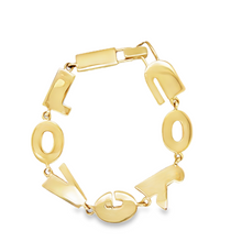 Load image into Gallery viewer, 14KG Vintage I LOVE YOU Bracelet
