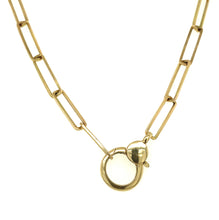 Load image into Gallery viewer, 14kg Paperclip Necklace with 14kg Clasp
