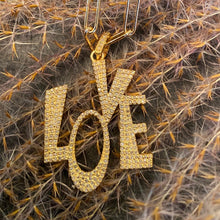 Load image into Gallery viewer, Deco Diamond LOVE Necklace