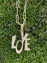 Load image into Gallery viewer, Deco Diamond LOVE Necklace
