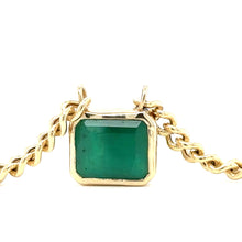 Load image into Gallery viewer, 14kg Emerald Curb Chain Choker
