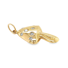 Load image into Gallery viewer, 14kg and White Diamond Medium Mushroom Pendant
