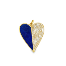 Load image into Gallery viewer, 14kg Lapis and Diamond Heart
