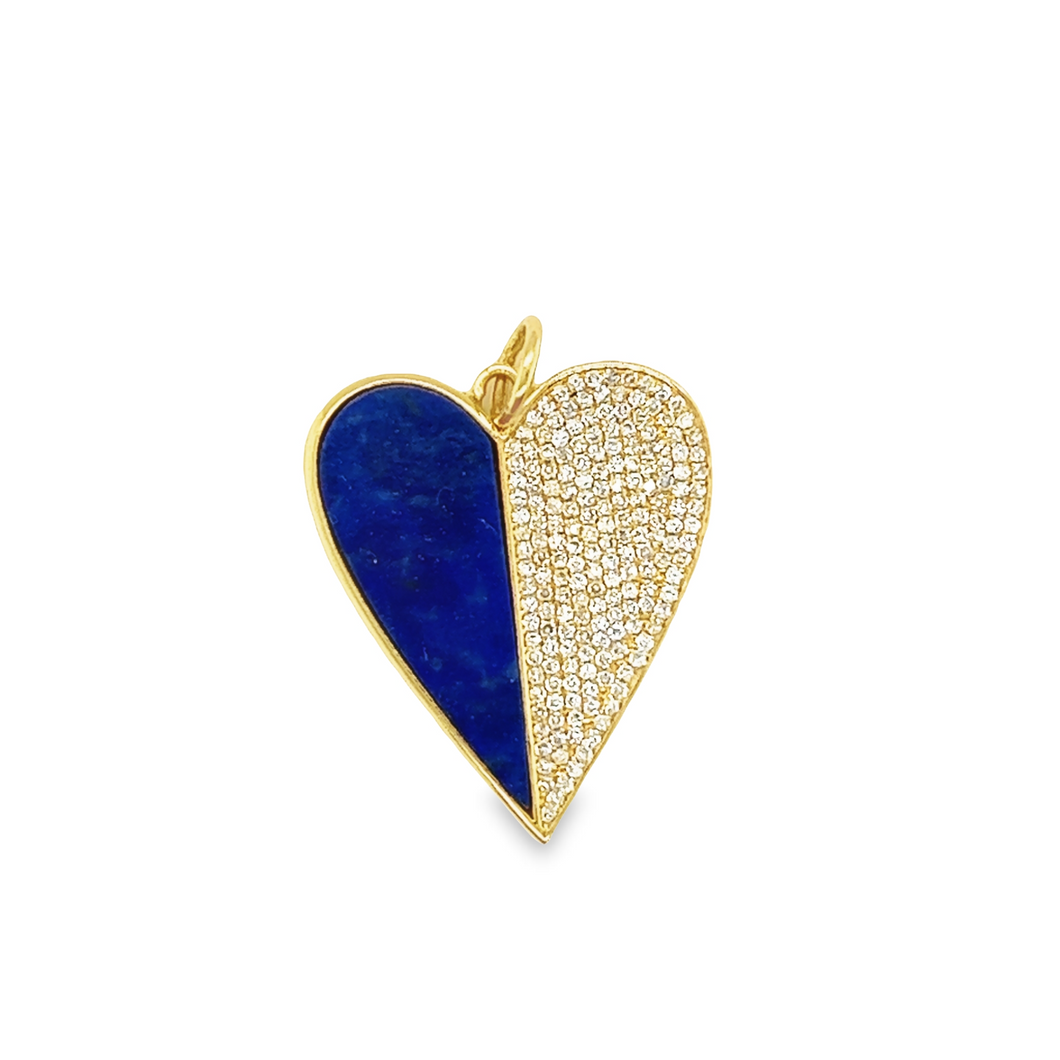 14kg Lapis and Diamond Heart