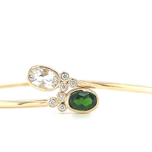 Load image into Gallery viewer, 14kg Diamond and Precious Stone Bangle
