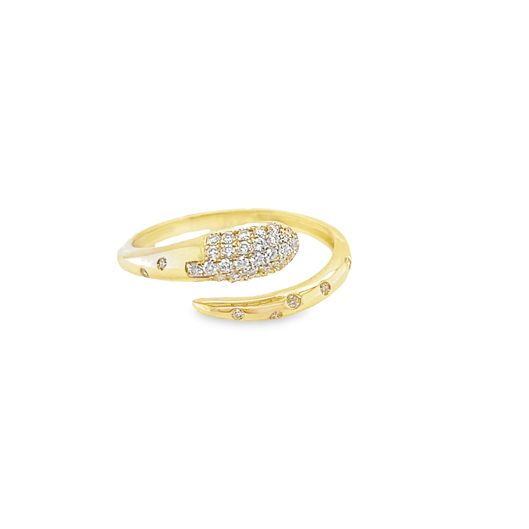 14kg Diamond Head Snake Ring