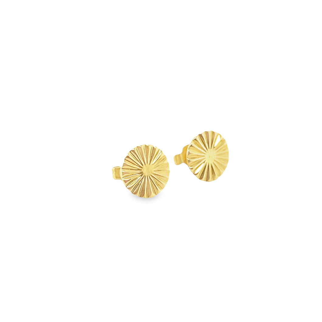 14kg Round Wave Earring