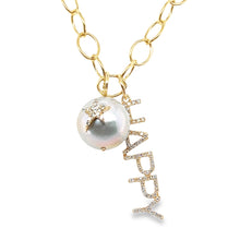 Load image into Gallery viewer, White or Tahitian Pearls with Diamond or Ruby Hearts
