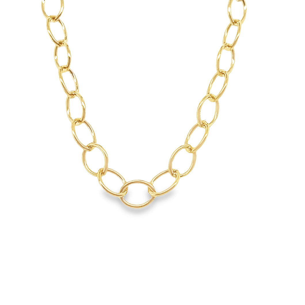 14kg Filled Open Circle Link Necklace