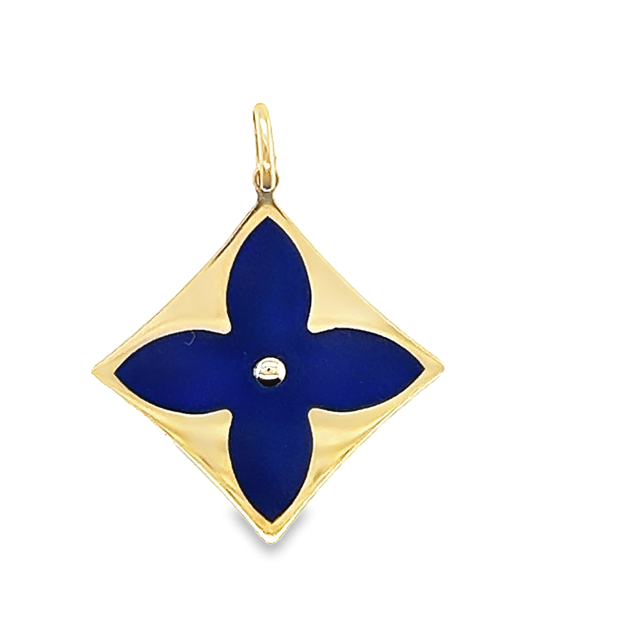 R✴︎H ♦︎14kgfパイライトファンシーシェイプカービングペンダント 14kg and Semi-Precious Stone Pointed Quatrefoil Pendants