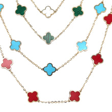 Load image into Gallery viewer, 14kg Semi-Precious Clover Necklaces
