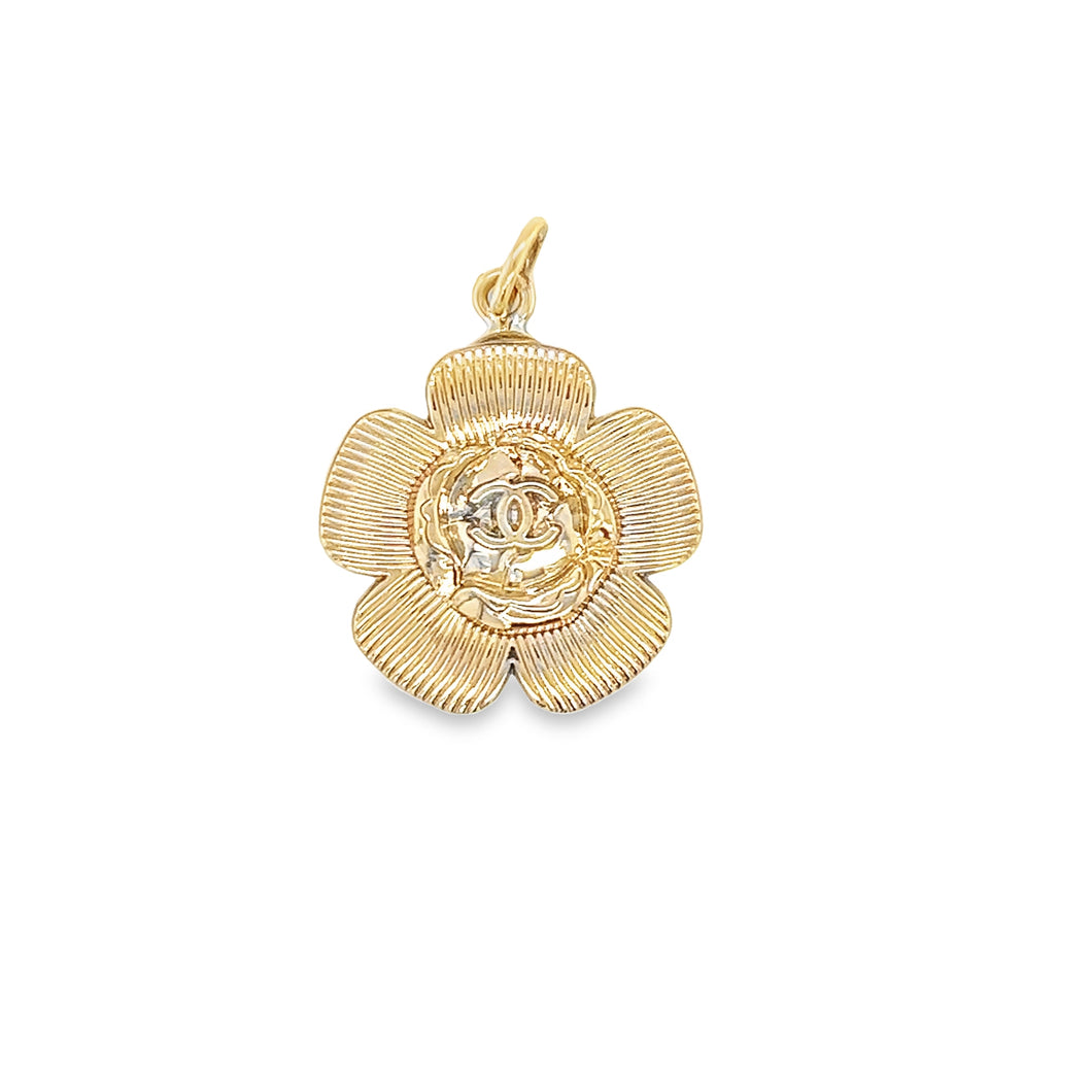 Vintage Chanel Gold Flower Pendant
