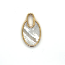 Load image into Gallery viewer, 14kg Mother of Pearl Oval Drop Pendant
