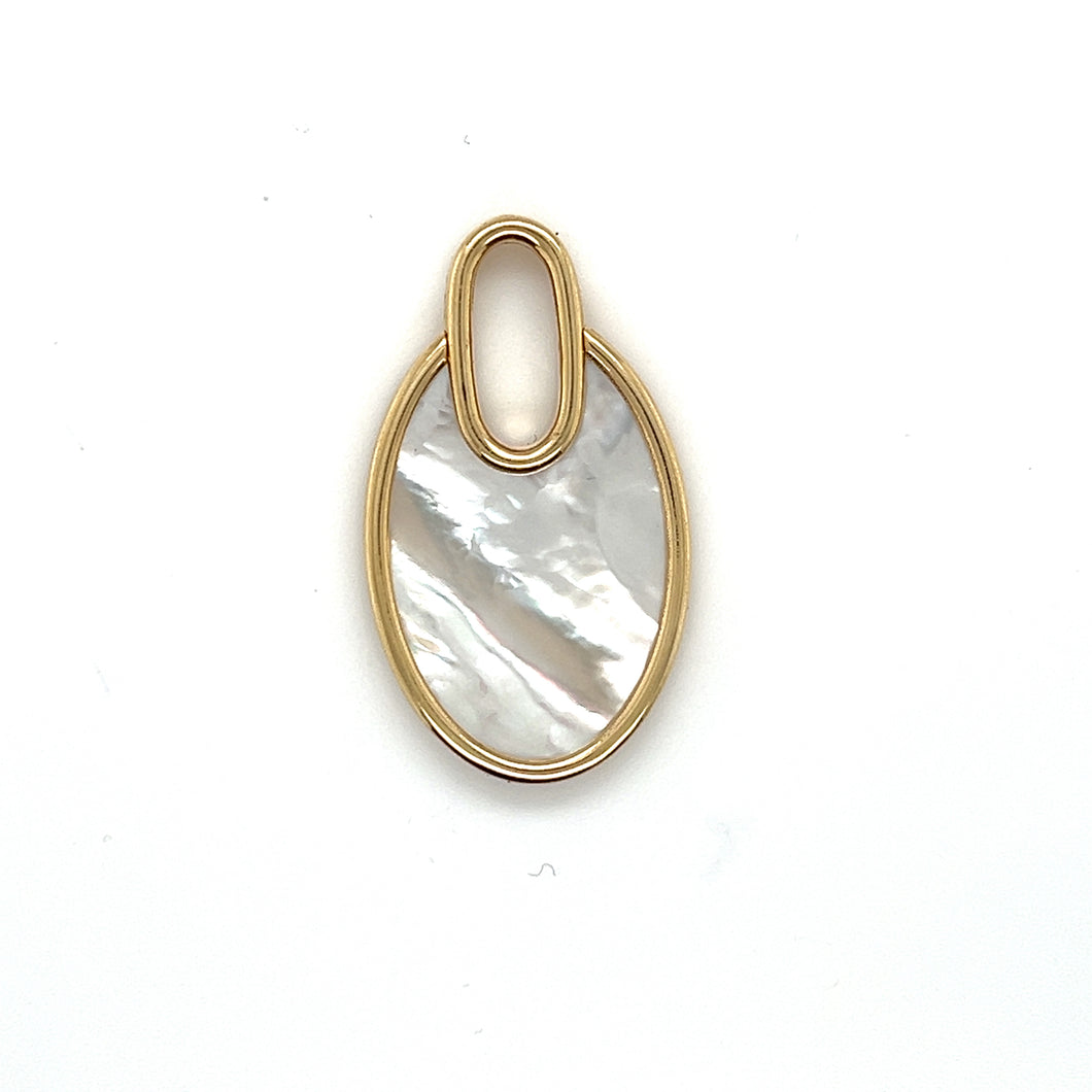 14kg Mother of Pearl Oval Drop Pendant
