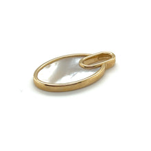 Load image into Gallery viewer, 14kg Mother of Pearl Oval Drop Pendant
