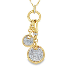 Load image into Gallery viewer, 14kg and White Diamond Disc on Lobster Clasp with Diamond
