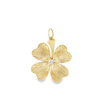 Load image into Gallery viewer, 14kg and Diamond  Lucky 4 Leaf Clover
