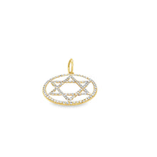 Load image into Gallery viewer, 14kg and White Enamel Star of David
