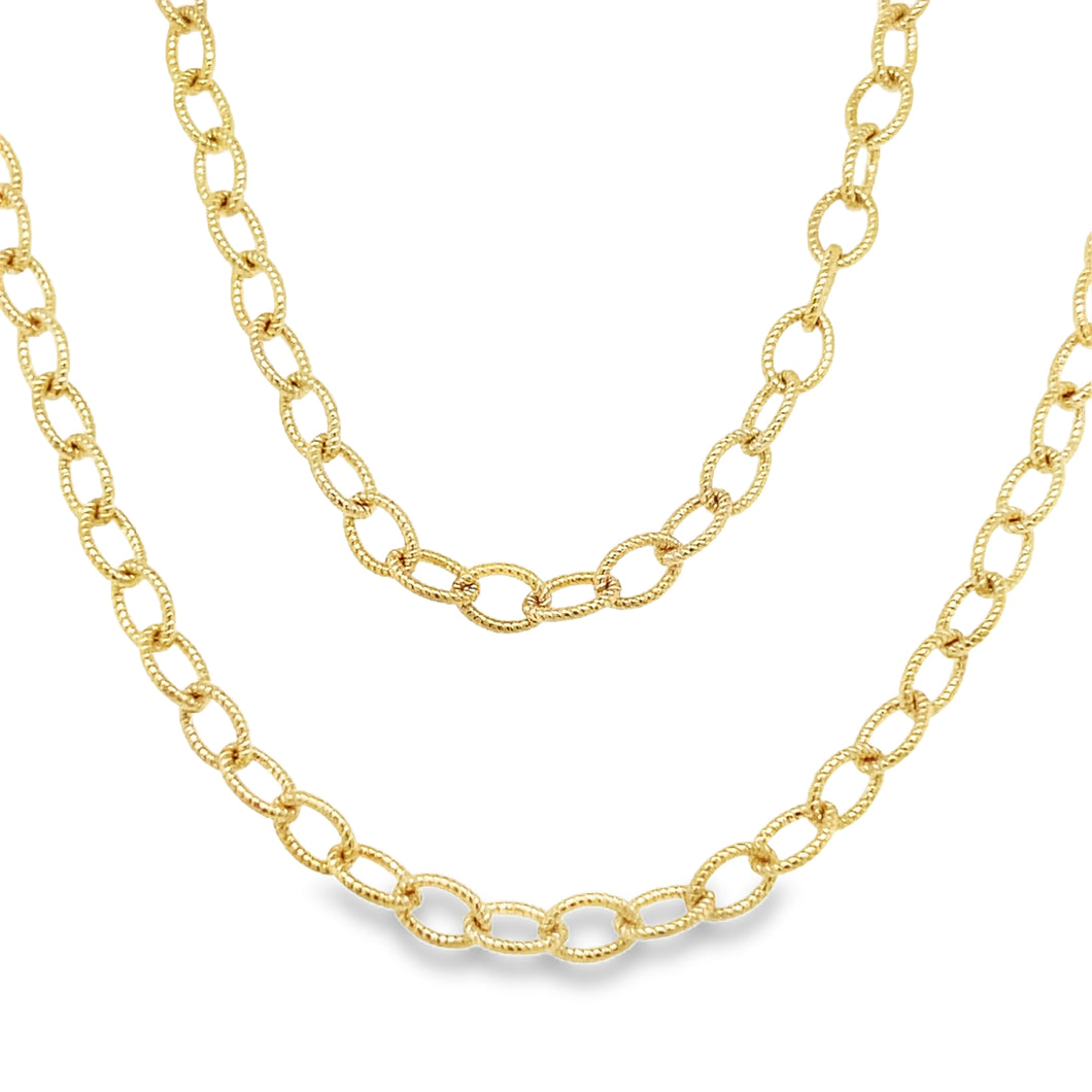 14k Gold Filled Small Cable Necklace