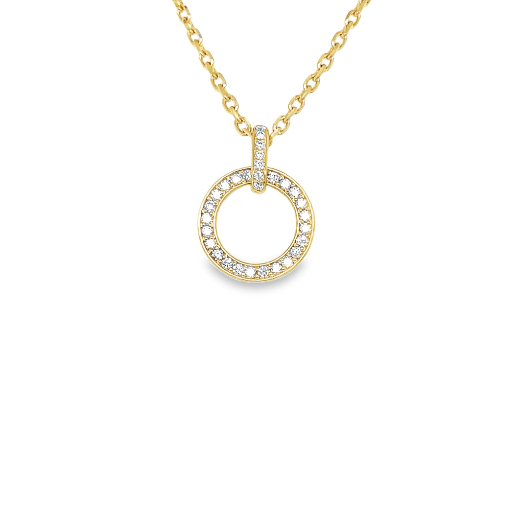 14kg Chain with Diamond Donut Charm Holder