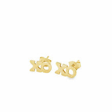 Load image into Gallery viewer, 14k Gold XO earrings
