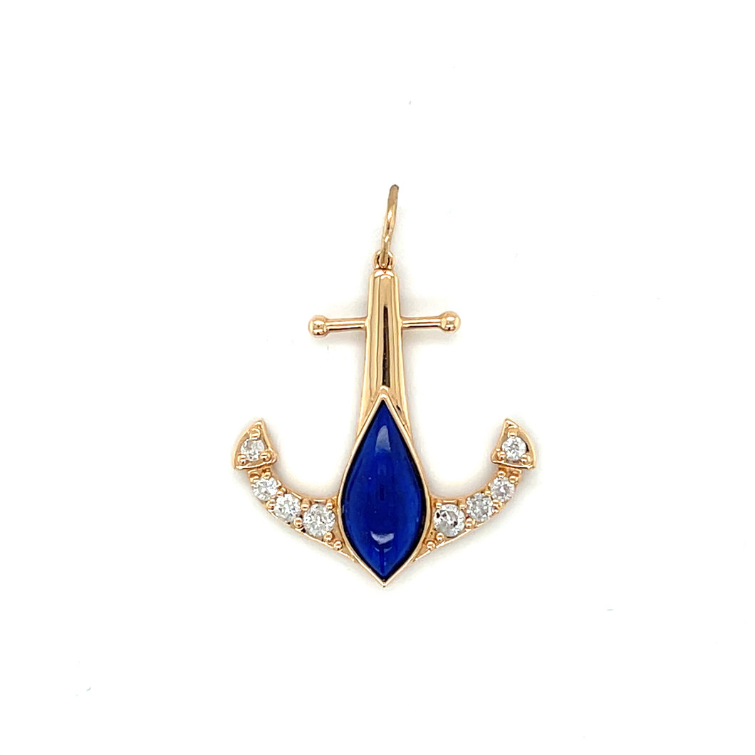 14kg Diamond and Lapis Anchor
