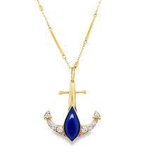 Load image into Gallery viewer, 14kg Diamond and Lapis Anchor
