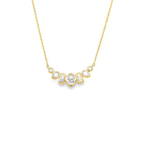Load image into Gallery viewer, 14kg Multi Diamond Bezel Set Necklace

