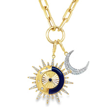 Load image into Gallery viewer, 14kg Blue Enamel and Diamond Starburst
