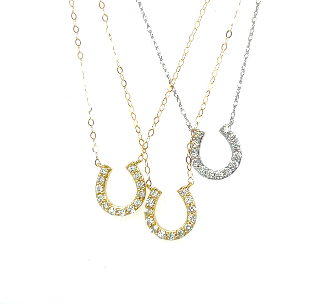 14kg Small Horseshoe Necklace
