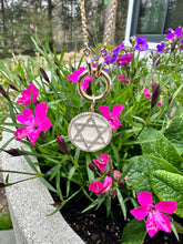 Load image into Gallery viewer, 14kg and White Enamel Star of David
