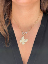 Load image into Gallery viewer, 14kg White Diamond Butterfly Pendant
