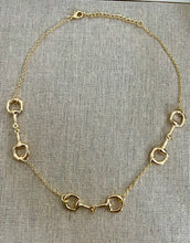 Load image into Gallery viewer, 14kg over brass horse bit necklace
