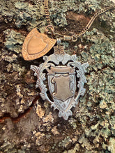 Load image into Gallery viewer, 14kg Rose gold and Sterling Silver Vintage Shield

