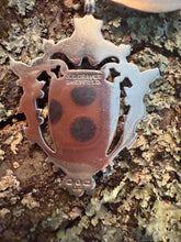 Load image into Gallery viewer, 14kg Rose gold and Sterling Silver Vintage Shield
