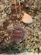 Load image into Gallery viewer, 14kg Rose gold and Sterling Silver Vintage Shield
