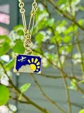Load image into Gallery viewer, 14kg Diamond and Blue Enamel Suitcase
