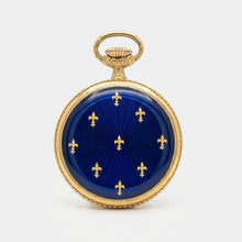 Load image into Gallery viewer, Vintage Rolled Gold Art Deco Dial Enameled Mechanical Pendant Pocket Watch
