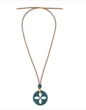 Load image into Gallery viewer, 14kg Dipped Large Lucite Quatrefoil Necklaces
