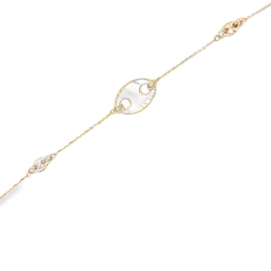 14kg Mother of Pearl Mariner Bracelet