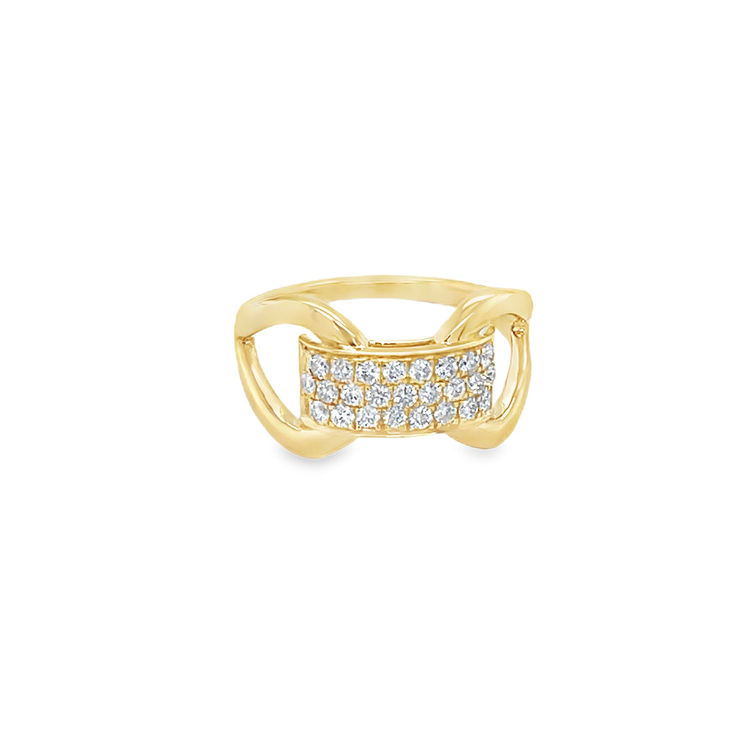14kg Diamond Interloop Ring
