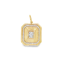 Load image into Gallery viewer, 14kg Illusion Set Diamond Octagon Pendant
