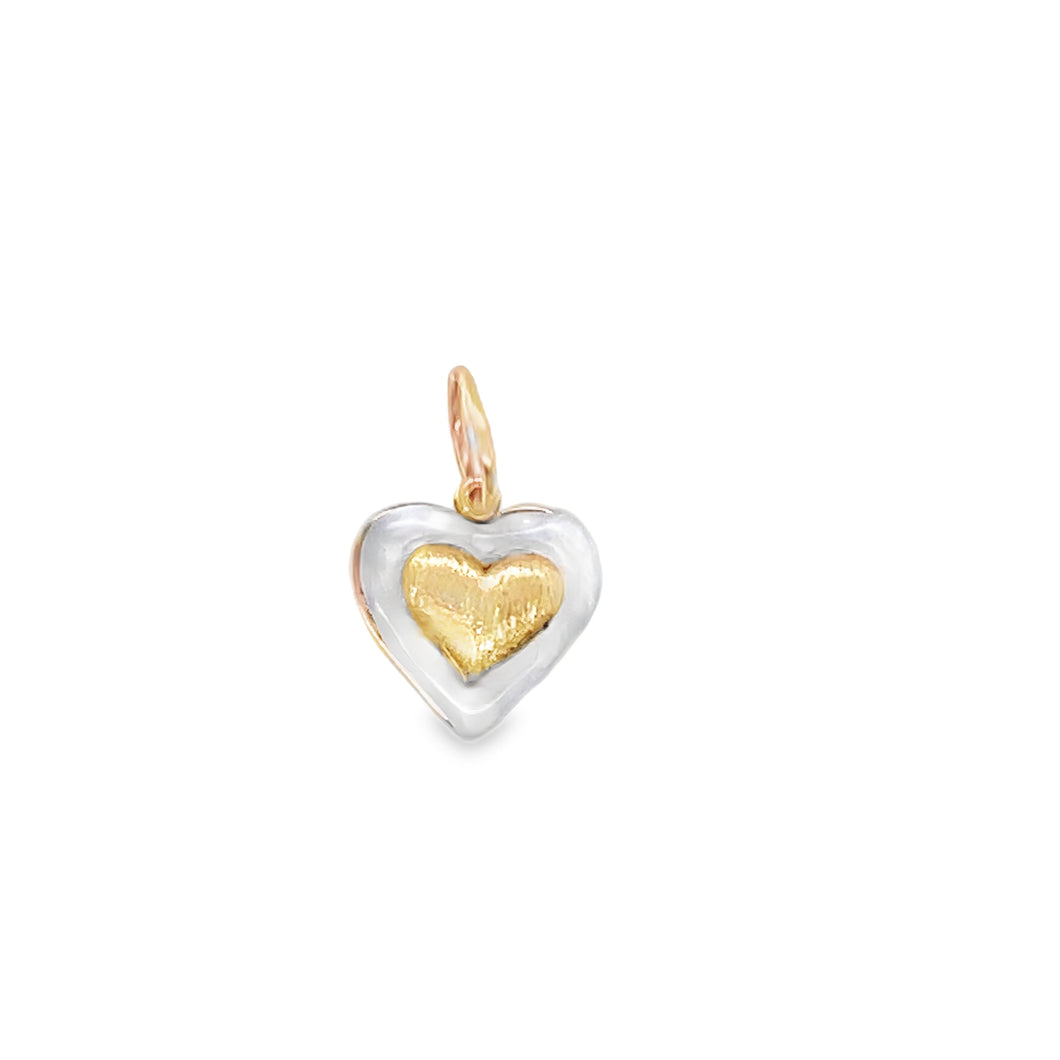 14kg and Mother of Pearl Petite Heart Pendant