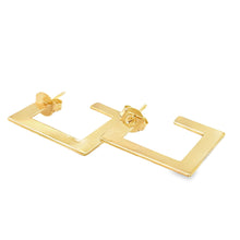 Load image into Gallery viewer, 14k gold filled Square Earrings
