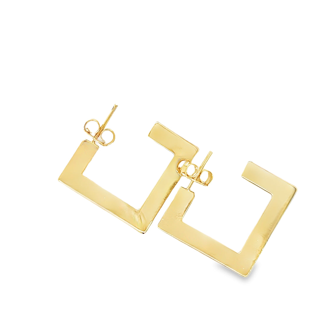 14k gold filled Square Earrings