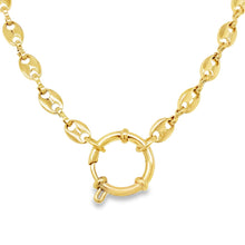 Load image into Gallery viewer, 14kg dipped Mariner Pendant Clasp Necklace
