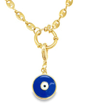 Load image into Gallery viewer, 14kg dipped Mariner Pendant Clasp Necklace
